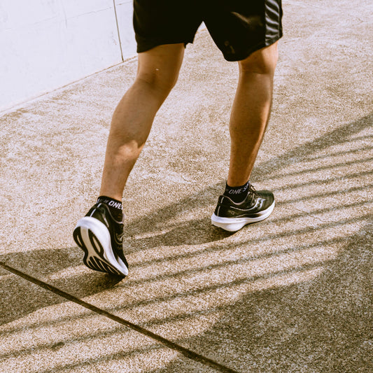 Black Low Compression Running Socks