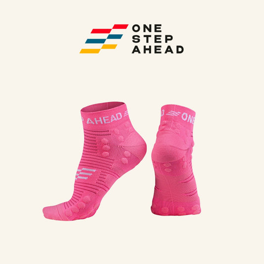 Pink Low Compression Running Socks