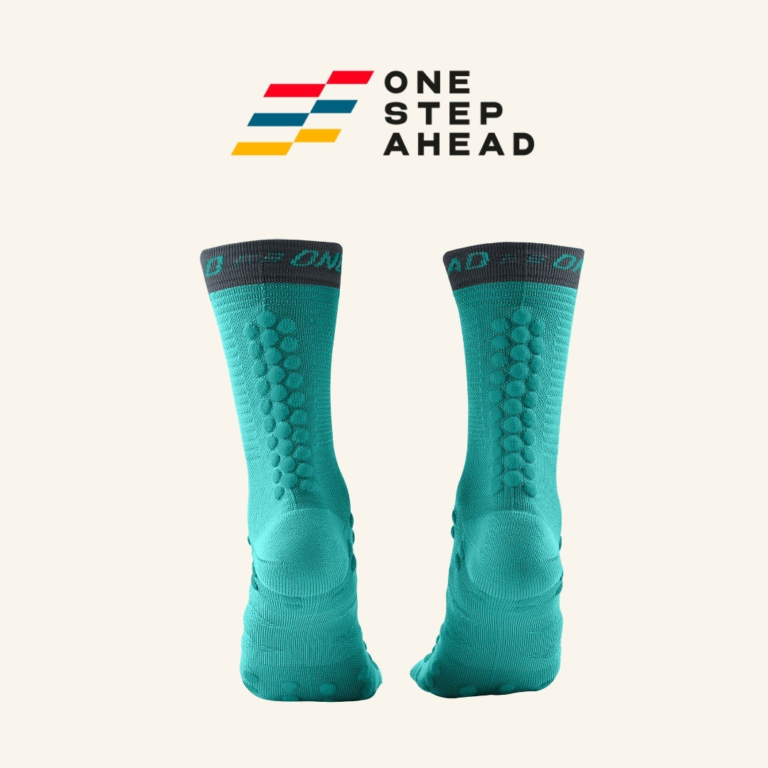 Tidal Mint High Compression Running Socks