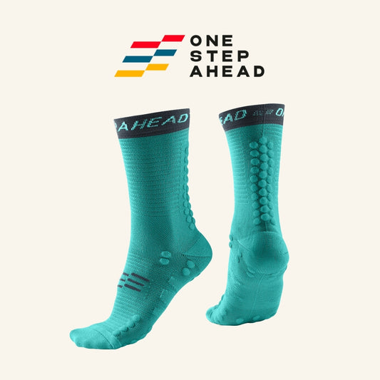 Tidal Mint High Compression Running Socks
