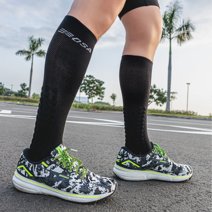 Black Max Compression Running Socks