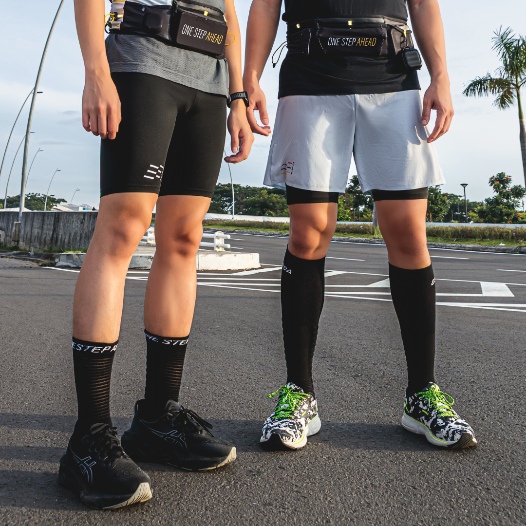 Black Max Compression Running Socks