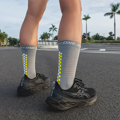 Hyper Ash High Compression Running Socks