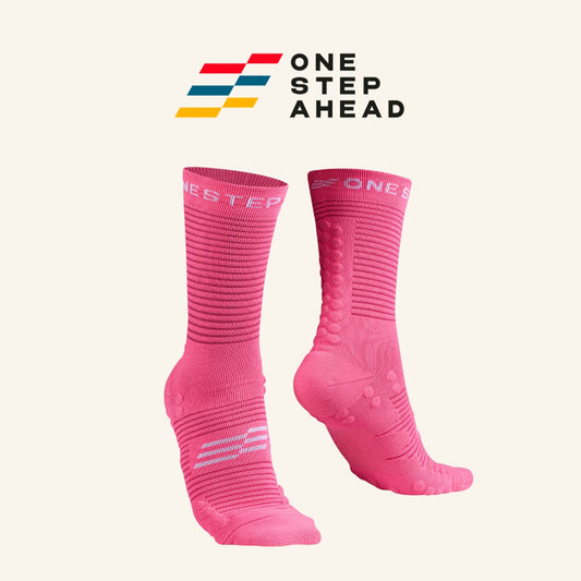 Pink High Compression Running Socks