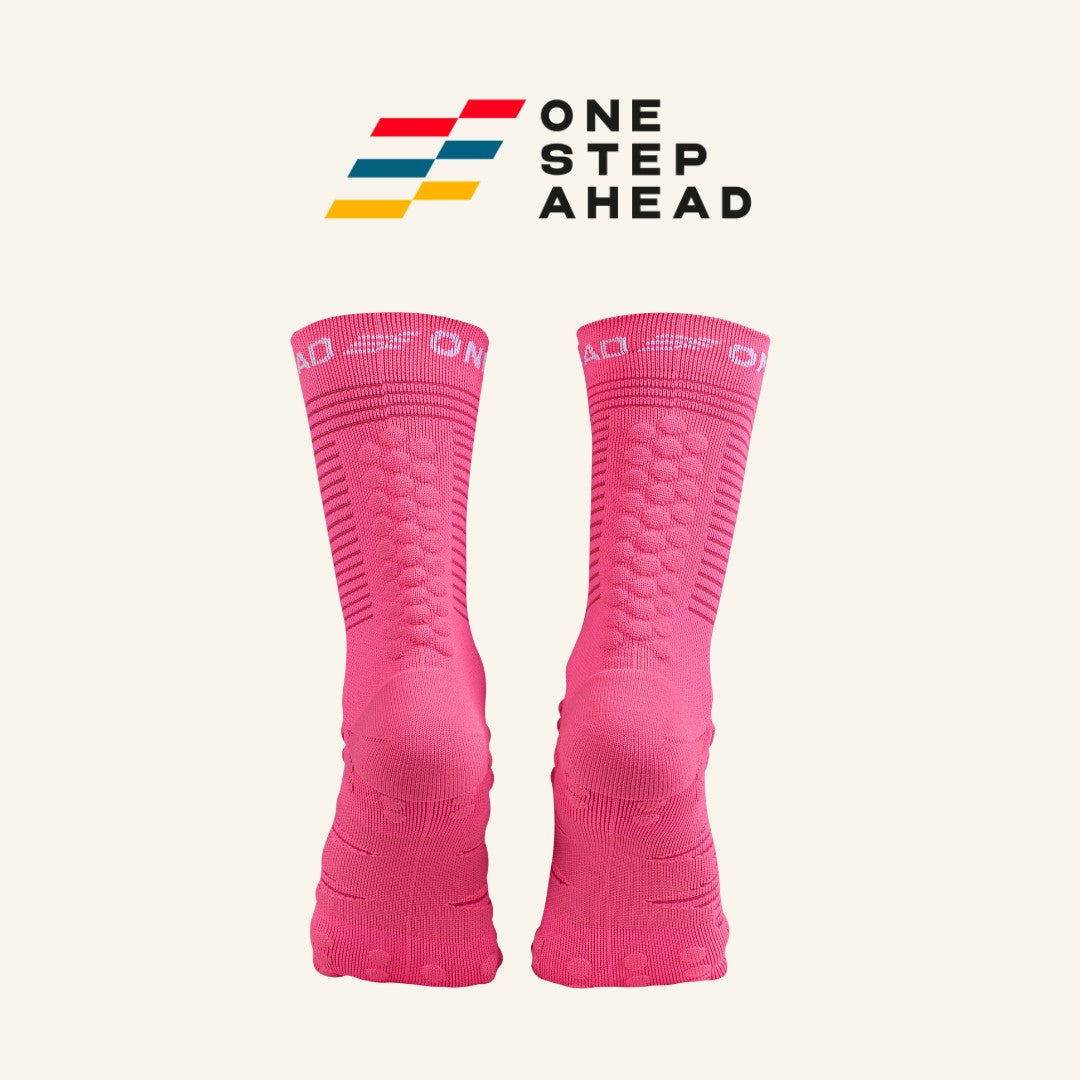 Pink High Compression Running Socks