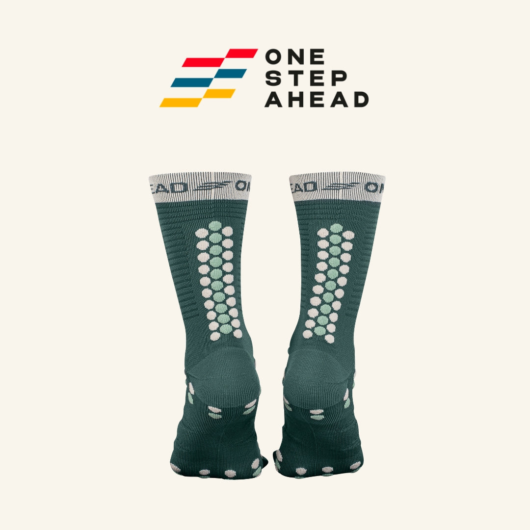 Sage Storm High Compression Running Socks