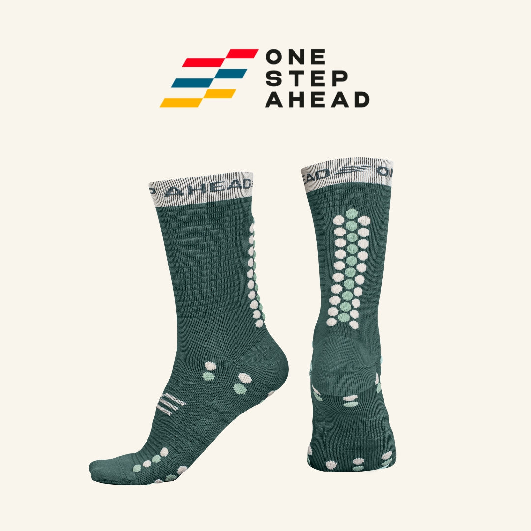 Sage Storm High Compression Running Socks