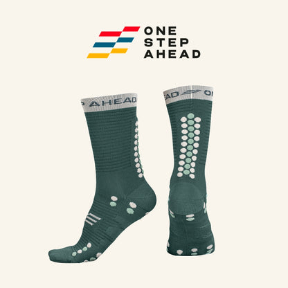 Sage Storm High Compression Running Socks