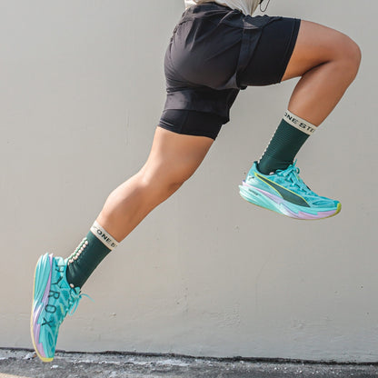 Sage Storm High Compression Running Socks