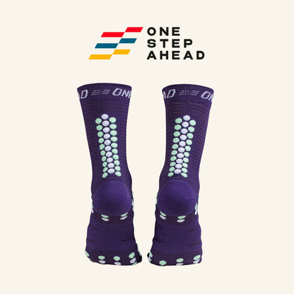 Violet Pulse High Compression Running Socks