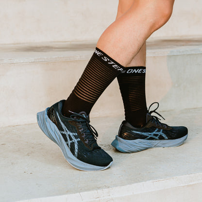 Black High Compression Running Socks