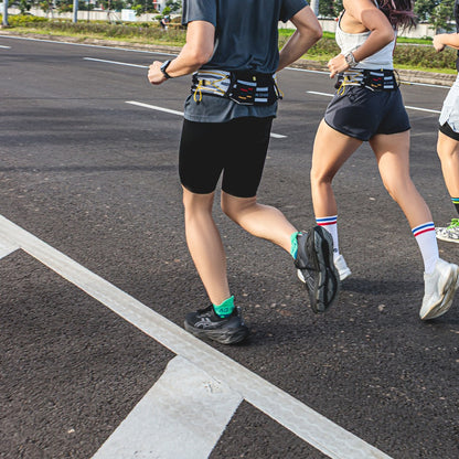 Aqua Lime Low Compression Running Socks