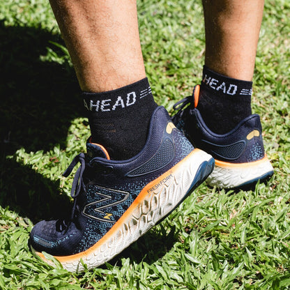 Black Low Compression Running Socks