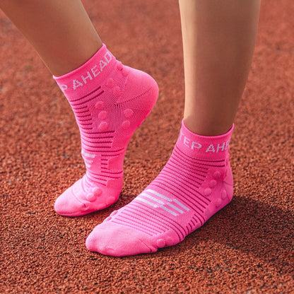 Pink Low Compression Running Socks
