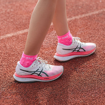Pink Low Compression Running Socks