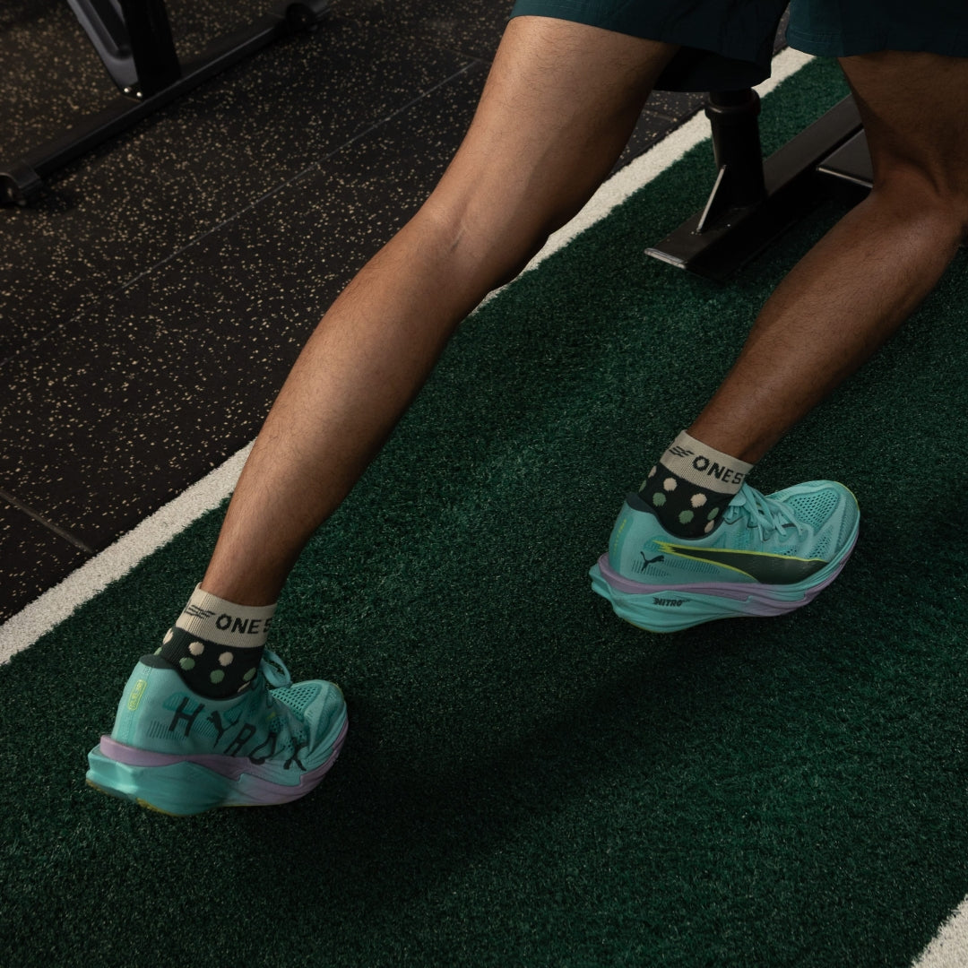 Sage Storm Low Compression Running Socks