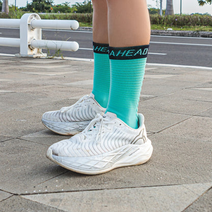 Tidal Mint High Compression Running Socks